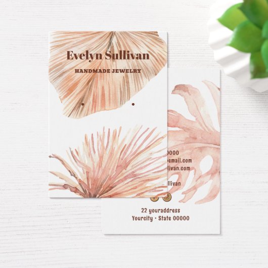 ボホ熱帯耳飾りカード (デスク)