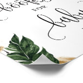 ボホ熱帯葉国産の夏の本のベビー ポスター (角)