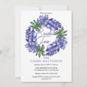 ボホ熱帯葉産紫 |グリーンブライダルティー 招待状 (正面)