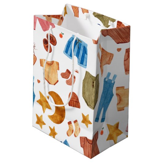 ボホ生まれたばかりの赤ちゃん服 ミディアムペーパーバッグ (裏面アングル)