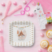 ボホ男の赤ちゃんティーペ&トイベビーシャワー ペーパープレート (パーティー)