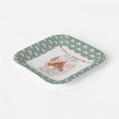 ボホ男の赤ちゃんテペ&トイベビシャワー紙P ペーパープレート (傾斜あり)