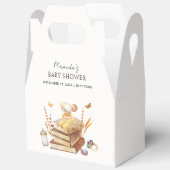 ボホ男女兼用ブックマウス赤ちゃんシャワー フェイバーボックス (見開き)