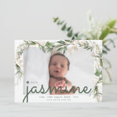 ボホ男女兼用モダンゴールデンEucalyptus写真 案内状 (スタンド正面)