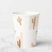 ボホ男女兼用モダンサボテン赤ちゃんシャワー 紙コップ (左)