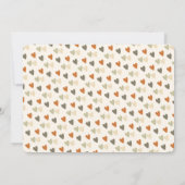 ボホ男女兼用レインボーフォトファースト誕生日 招待状 (裏面)