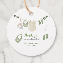 ボホ男女兼用ヴィンテージベビー素朴シャワー フェイバータグ