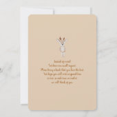 ボホ男女兼用子供部屋ベビーシャワー招待状 招待状 (裏面)