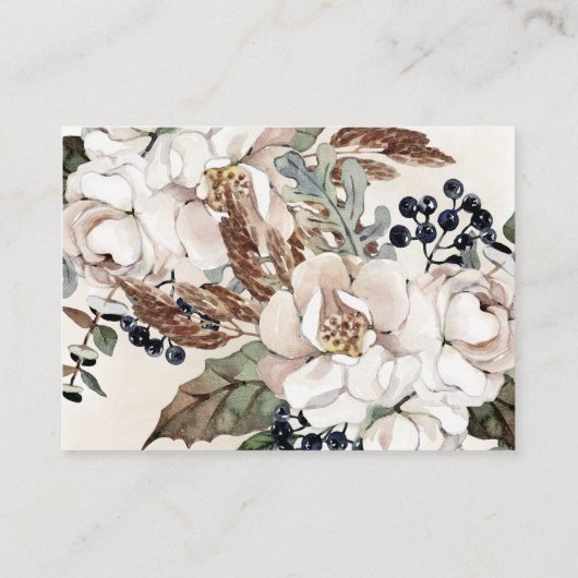 ボホ男女兼用赤ちゃんシャワーおむつラッフル エンクロージャーカード (裏面)