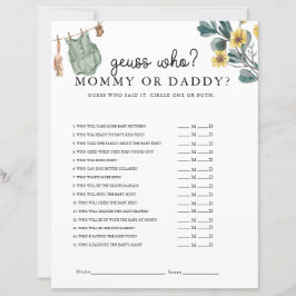 ボホ男女兼用赤ちゃんシャワーゲーム