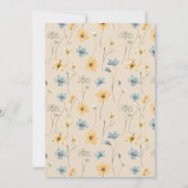 ボホ男女兼用赤ちゃんシャワーサンキューカード 招待状 (裏面)