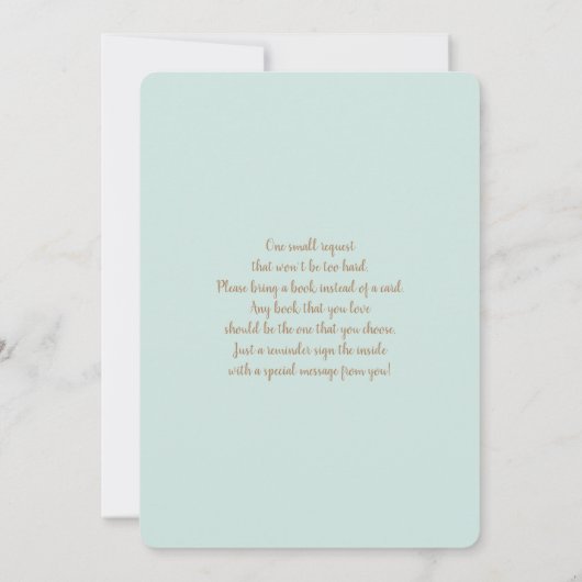 ボホ男女兼用赤ちゃんシャワー 招待状 (裏面)