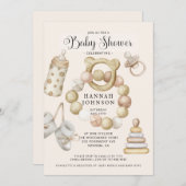 ボホ男女兼用赤ちゃん 招待状 (正面/裏面)