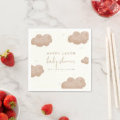 ボホ男女兼用雲星ベビーシャワー スタンダードカクテルナプキン (インサイチュ)