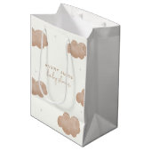 ボホ男女兼用雲星ベビーシャワー ミディアムペーパーバッグ (正面アングル)