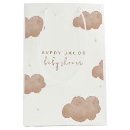 ボホ男女兼用雲星ベビーシャワー ミディアムペーパーバッグ