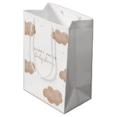 ボホ男女兼用雲星ベビーシャワー ミディアムペーパーバッグ (裏面アングル)