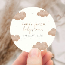 ボホ男女兼用雲星ベビーシャワー