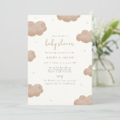 ボホ男女兼用雲星ベビーシャワー 招待状 (スタンド正面)