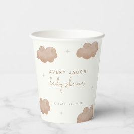 ボホ男女兼用雲星ベビーシャワー 紙コップ