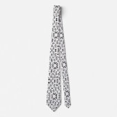 ボホ白黒 ネクタイ (正面)