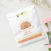 ボホ砂漠ここに息子の赤ちゃんシャワーが来る フェイバーバッグ (封をした状態)