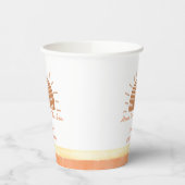 ボホ砂漠ここに息子の赤ちゃんシャワーが来る 紙コップ (左)