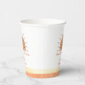 ボホ砂漠ここに息子の赤ちゃんシャワーが来る 紙コップ (右)