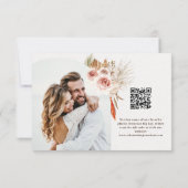 ボホ砂漠の乾燥した花の大地の色調 サンキューカード (裏面)