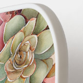 ボホ砂漠の多肉性サボテンのモノグラム ピックルボールラケット (左詳細)