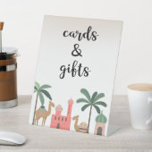 ボホ砂漠の風景のカードとギフトサイン 台座サイン (インサイチュ)