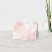 ボホ砂漠モダン自然サボテン赤ちゃんシャワー サンキューカード (裏面)