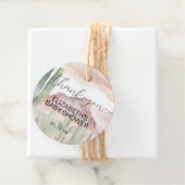 ボホ砂漠モダン自然サボテン赤ちゃんシャワー フェイバータグ (インサイチュ)