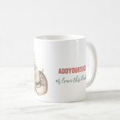 ボホ砂漠女性のカーボーイカウボーイブーツカウボーイハット コーヒーマグカップ (正面右)