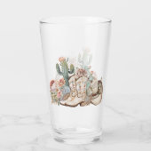 ボホ砂漠女性のカーボーイカウボーイブーツカウボーイハット タンブラーグラス (裏面)