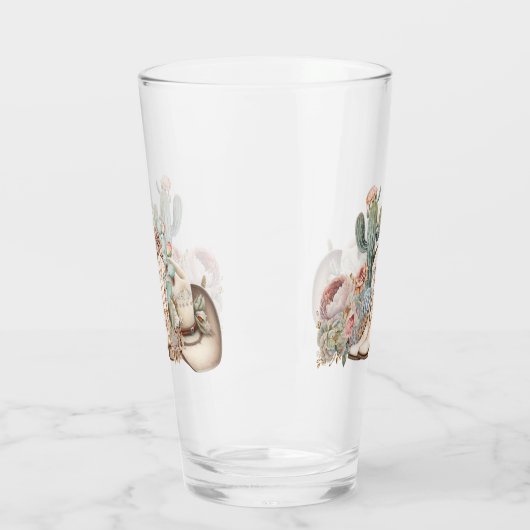 ボホ砂漠女性のカーボーイカウボーイブーツカウボーイハット タンブラーグラス (左)