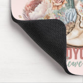 ボホ砂漠女性のカーボーイカウボーイブーツカウボーイハット マウスパッド (コーナー)