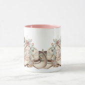 ボホ砂漠女性のカーボーイカウボーイブーツカウボーイハット マグカップ (中央)