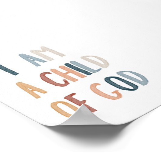 ボホ私は神様のポスターの子どもだ ポスター (角)