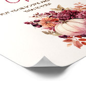 ボホ秋かぼちゃの本とギフトベイビーシャワー ポスター (角)