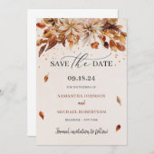 ボホ秋と秋の花クーパーカラー セーブザデート (正面/裏面)