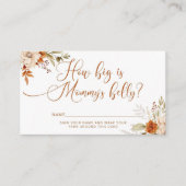 ボホ秋どのぐらい大きなママのお腹 エンクロージャーカード (正面)