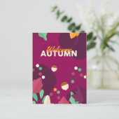 ボホ秋の季節と離れの シーズンポストカード (スタンド正面)