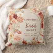 ボホ秋の庭はオレンジ色のベージュ色の錆をスパイス クッション (ブランケット)