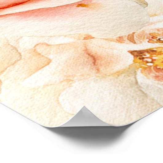 ボホ秋の庭はオレンジ色の錆をアルファベット順にスパイス ポスター (角)