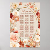 ボホ秋の庭はオレンジ色の錆をアルファベット順にスパイス ポスター (正面)