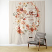 ボホ秋の庭はオレンジ20歳の誕生日をスパイス タペストリー (インサイチュ)