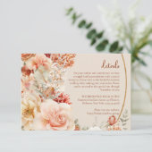 ボホ秋の庭スパイスオレンジ赤面詳細 エンクロージャーカード (スタンド正面)