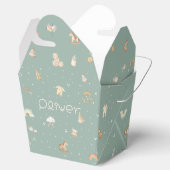 ボホ秋の赤ちゃんシャワーパーソナライズされた フェイバーボックス (オープン)