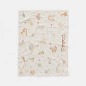 ボホ秋の赤ちゃんシャワー フリースブランケット (正面)